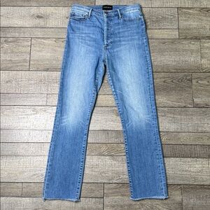 Black Orchid Megan Light Blue Straight Leg Jeans